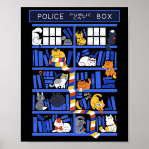Polisens offentliga kattbox Funny Kitten Doktor Li Poster