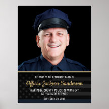Polisens pensionsblå linje flagga foto välkommen