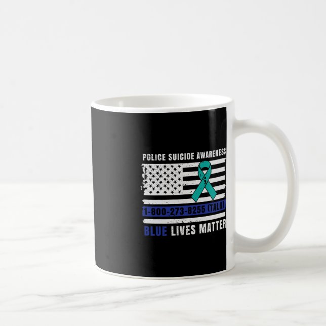 Polisens självmord - upplysning om blålivar - brot kaffemugg (Höger)
