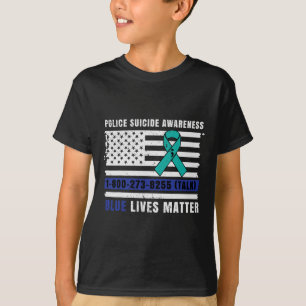 Polisens självmord - upplysning om blålivar - brot t shirt