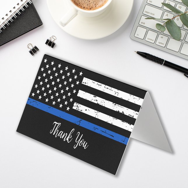 Polisens Tack Personlig Thin Blue Line Visitkort (Skapare uppladdad)