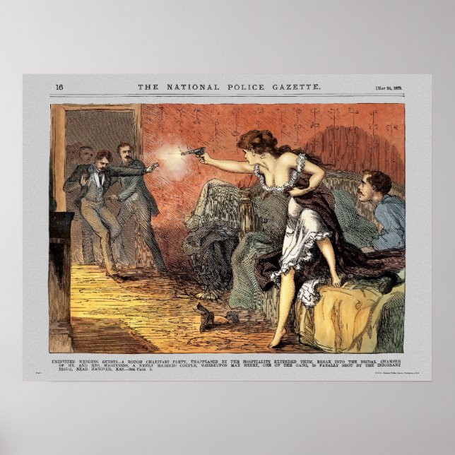 Polisens tidskrift poster Bröllop (färg) (Framsidan)