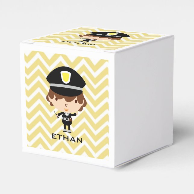 Polisens vägpatrullering eller trafikledare presentaskar (Framsidan Sidan)