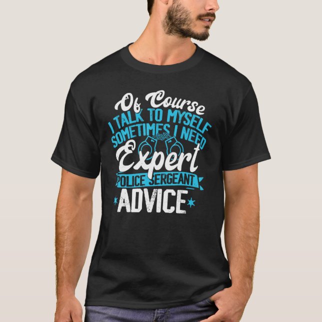 Polisergeant Apparel - Best Funny Sergeants Gif T Shirt (Framsida)