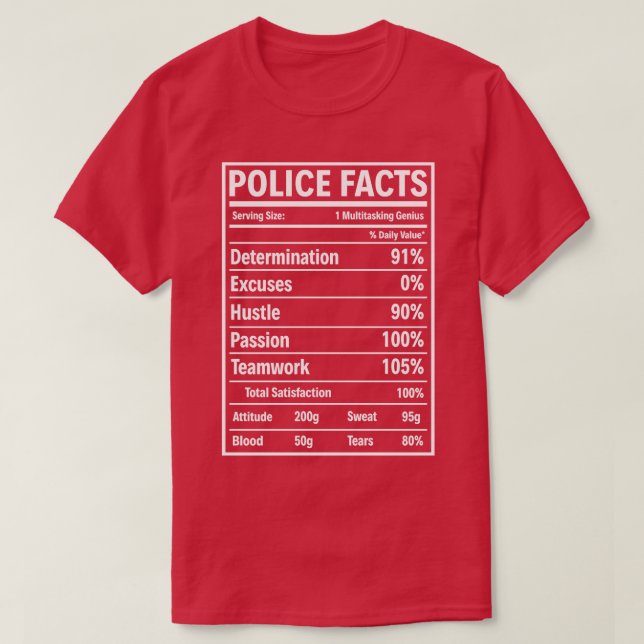 Polisfakta: Proud Police T Shirts for Police Gift (Design framsida)