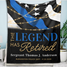 Polisförklaring Thin Blue Line Pension Gift