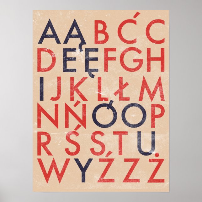 POLISH ALPHABET POSTER (Framsidan)