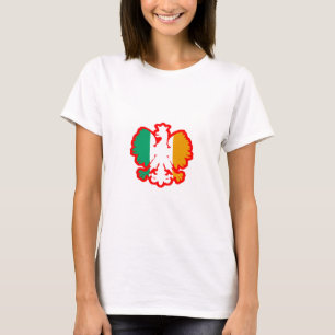 POLISH-/IRISHFLAGGA TEE SHIRT