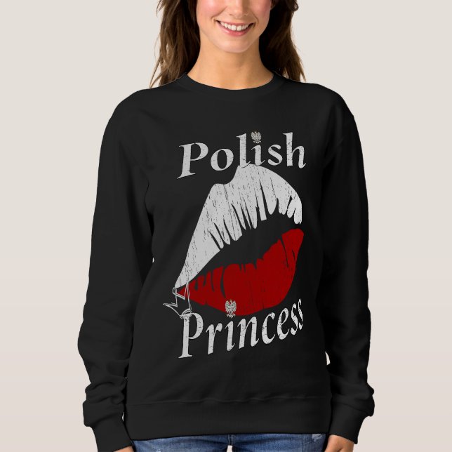 Polish Princess Girl  Polish Girls with an attitud T Shirt (Framsida)