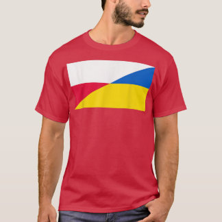 Polish Support for Ukraine Ukrainian Flag and Pola T Shirt