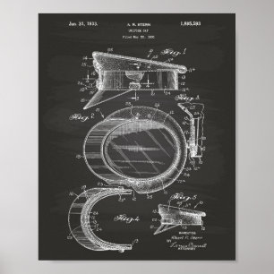 Polishat 1933 Patent Art - Chalkboard Poster