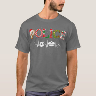 Polishat Heartslag Julafton Jultomten Snö Christm T Shirt