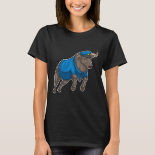 Polishatt vid Bull Police Cop T Shirt
