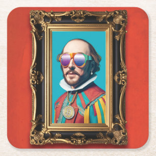 Polishing Shakespeare Underlägg Papper Kvadrat