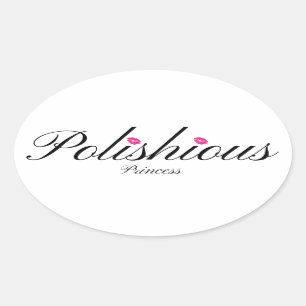 Polishious Princess Oval Klistermärke som är