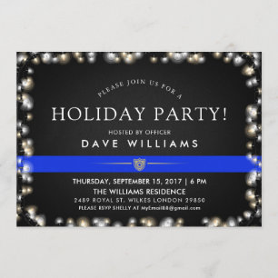 Polishjul Party Inbjudningar