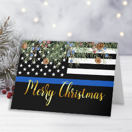 Polishjul, Thin Blue Line Tillsatta lagar Helgkort