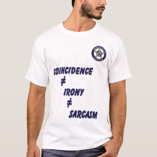 Polisiär Sarcasm för språk T Shirt