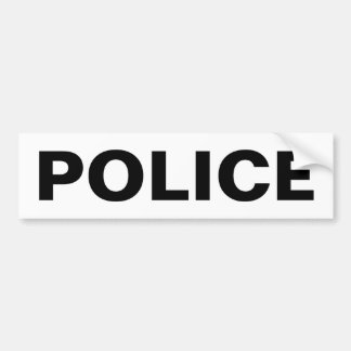 POLISIÄR svart logotypEmblem Bildekal
