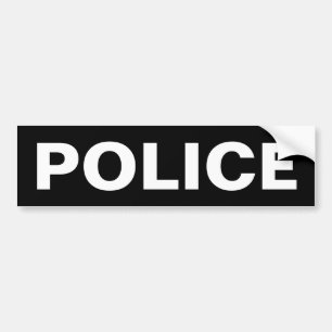 POLISIÄR vitlogotypEmblem Bildekal