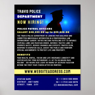 Polisiärsilhuette, rekrytering av poliser poster