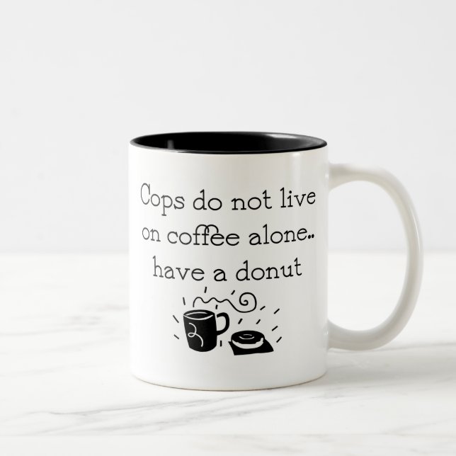 Poliskaffemugg Två-Tonad Mugg (Höger)