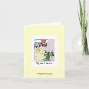 Poliskarikatyr Flugsmattteam På Greeting Card Kort