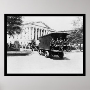 Poliskassan Byggnad i Washington, DC 1927 Poster