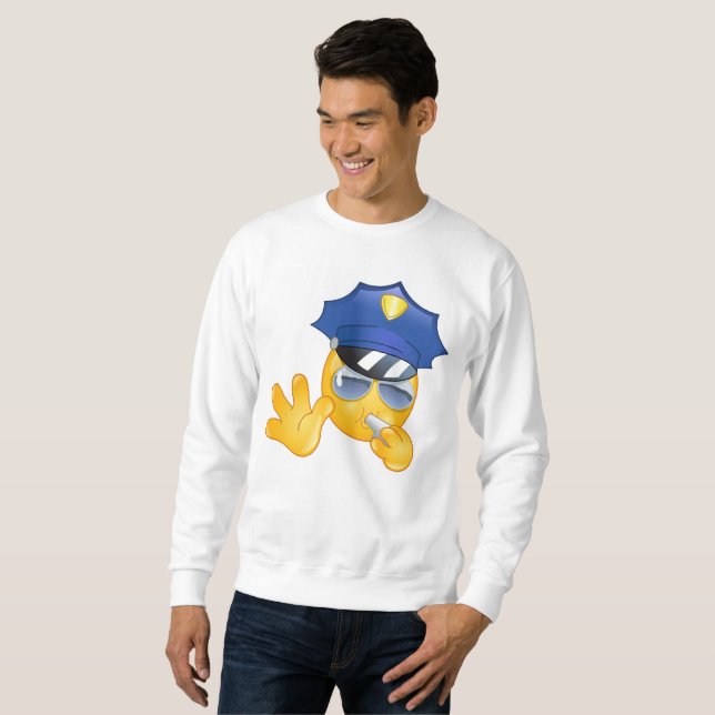 poliskemoji manar sweatshirt (Hel framsida)