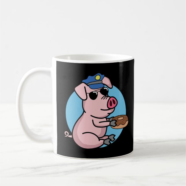 Poliskommissarie för polisakademin i Gris Kaffemugg (Vänster)