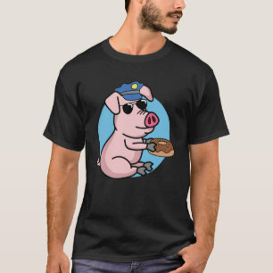 Poliskommissarie för polisakademin i Gris T Shirt