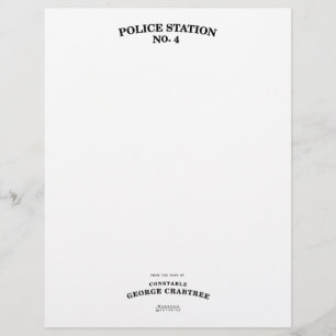 Poliskonstapel Crabtree brevpapper