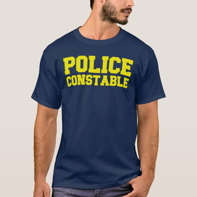 Poliskonstapel Rättsväsende T Shirt (Framsida)