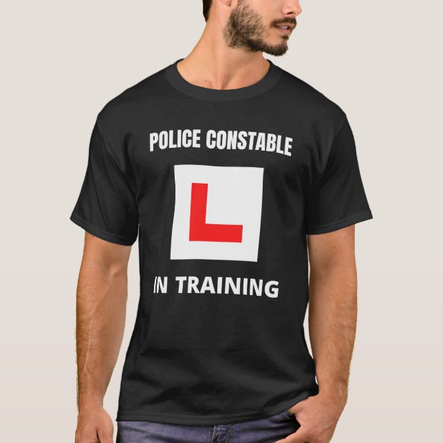 Poliskonstapel under utbildning t shirt (Framsida)