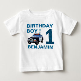 Poliskort 1:a födelsedag Party T Shirt