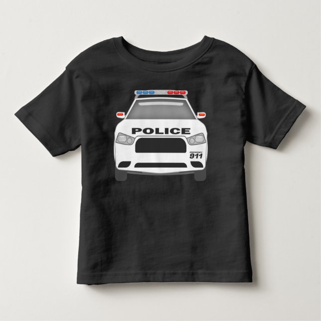 Poliskort 911Småbarn Boys and Girls T Shirt (Framsida)
