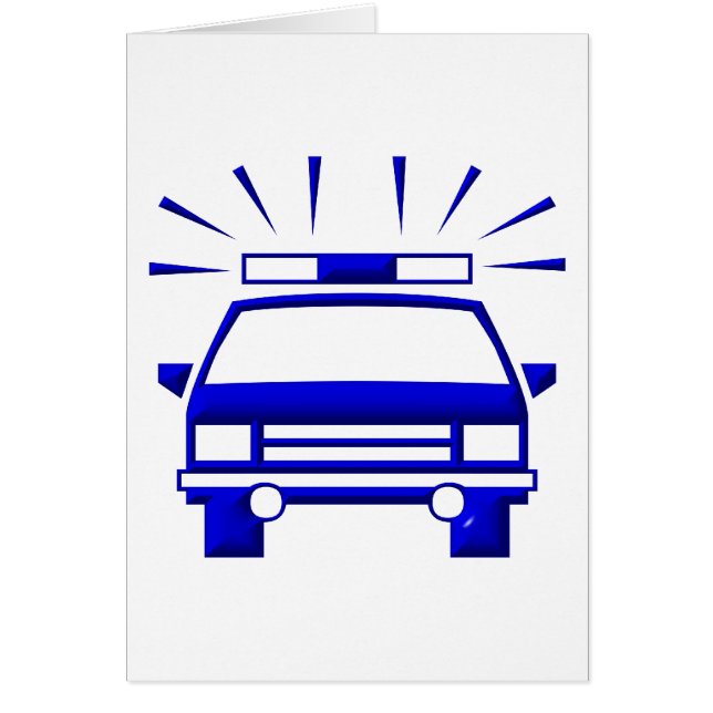 Poliskort Hälsningskort (Framsidan)