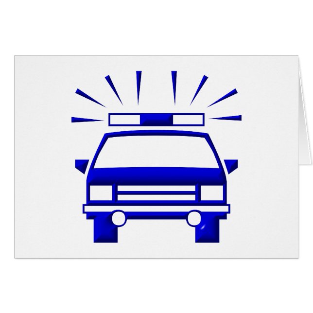 Poliskort Hälsningskort (Framsidan Horizontal)