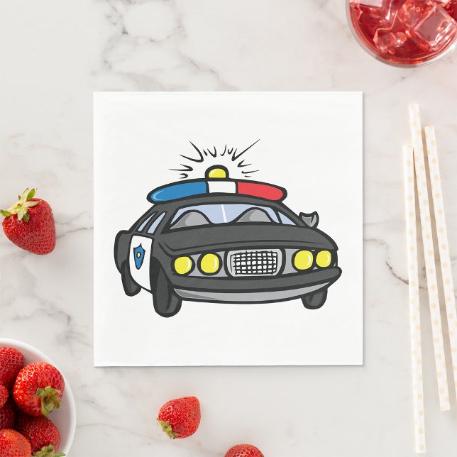 Poliskort Napkins Pappersservett (Skapare uppladdad)