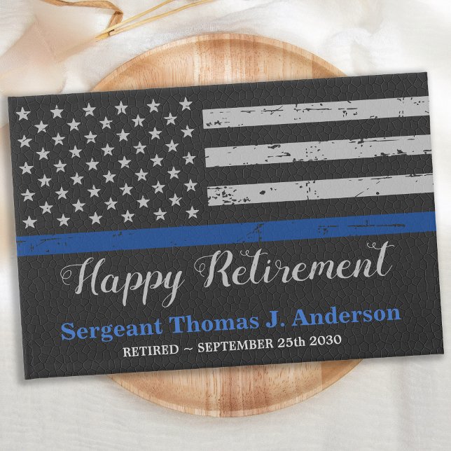 Polisledar Pension Thin Blue Line Party Gästböcker (Skapare uppladdad)