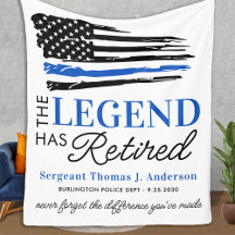 Polisledaren Pension är trött Thin Blue Line