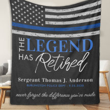 Polisledaren Pension är trött Thin Blue Line