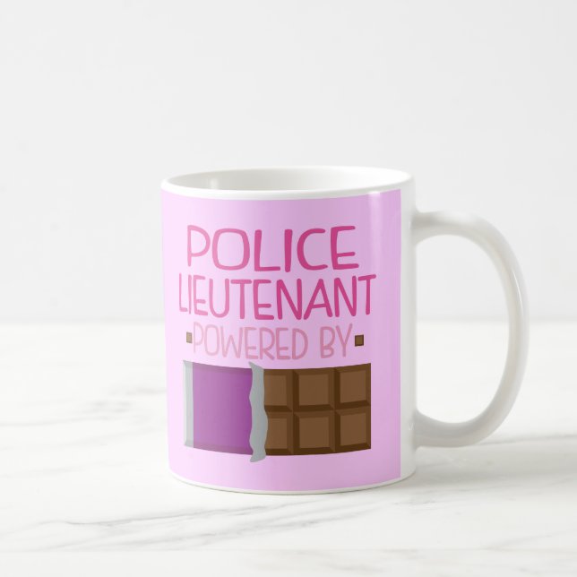 PolisLieutenant Choklad Gåva för henne Kaffemugg (Höger)