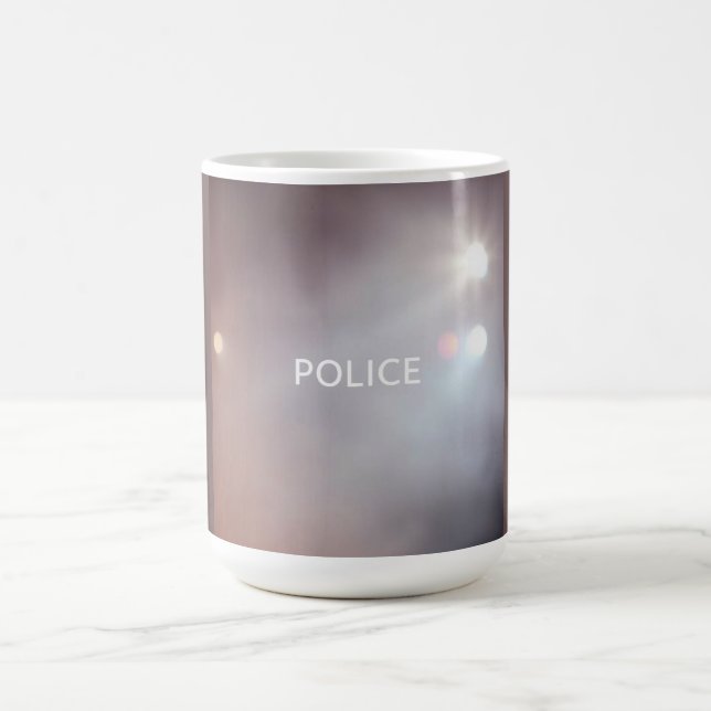 Polisljus – Blinkande Nöddesign för Natt Kaffemugg (Center)