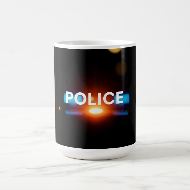 Polisljus – Blinkande Nöddesign för Natt Kaffemugg (Center)