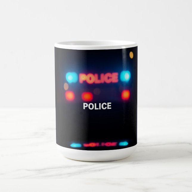 Polisljus – Blinkande Nöddesign för Natt Kaffemugg (Center)