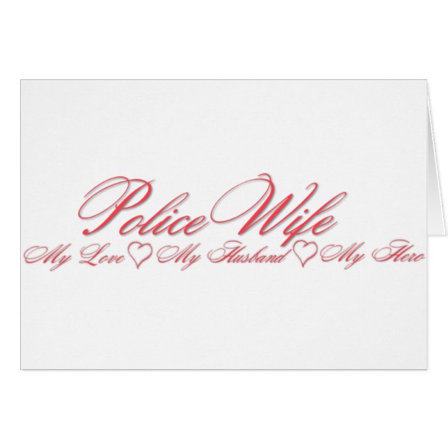 Polismakehjälte Hälsningskort (Framsidan Horizontal)