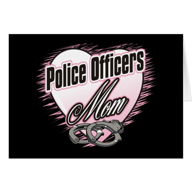 Polismamma Hälsningskort (Framsidan Horizontal)