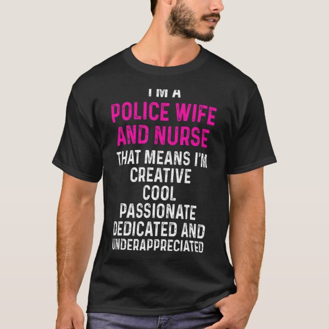 Polisman Nurse Life Rn Mamma 39 T Shirt (Framsida)
