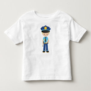 Polisman, polis, polis, polis, polis, polis, blond t shirt